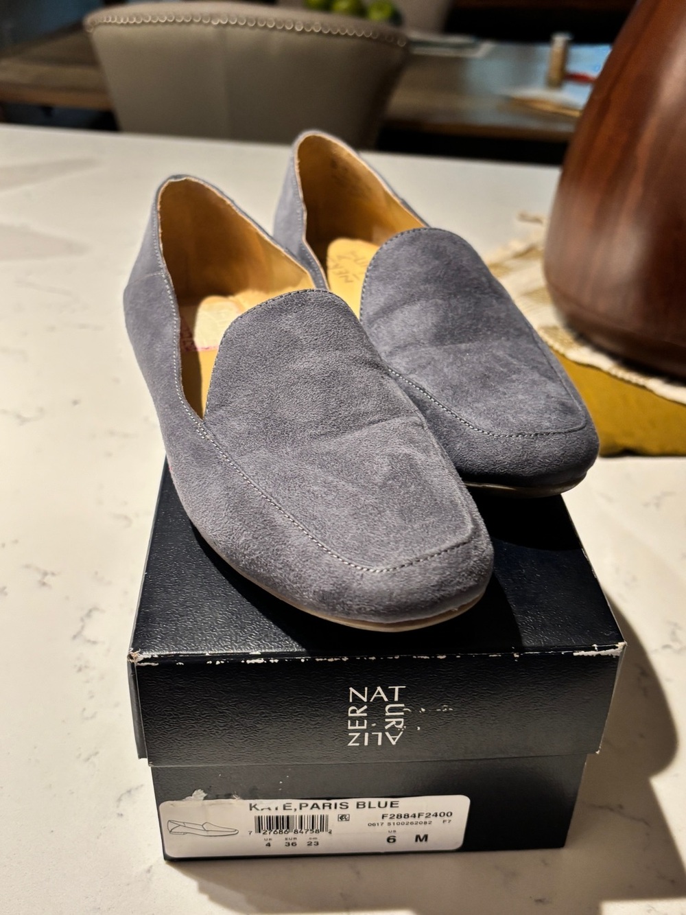 Naturalizer Kate Paris Blue Suede Ladies Loafers
